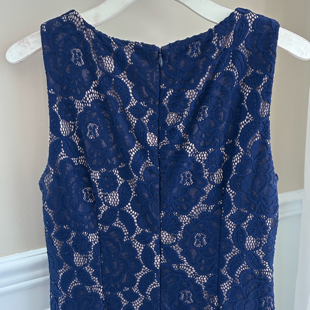 Ivanka Trump Lace Navy Sheath Dress - Picture 12 of 16